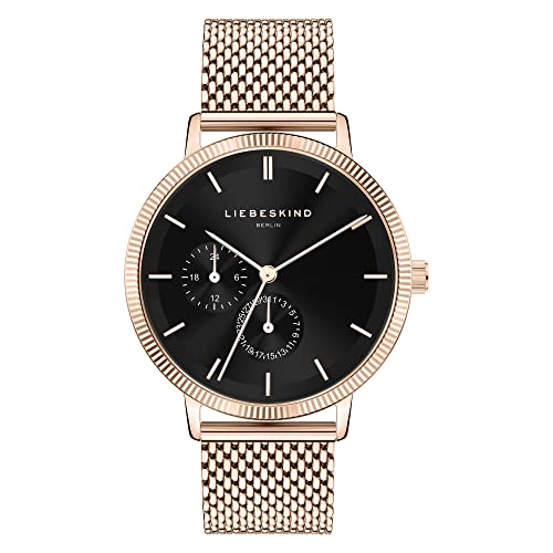 Montre multifonction Liebeskind Berlin en or rose avec bracelet élégant