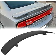 Kojem Black Rear Trunk Spoiler Wing متوافق مع 2011-2023 Dodge Charger 4DR Sedan Factory Style   