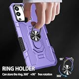 Pełna osłona zawiasu Kompatybilny z obudową Infinix Hot 12i z obrotowym stojakiem z pierścieniem, wytrzymałą, odporną na wstrząsy osłoną zderzaka Twarda obudowa chroniąca przed upadkiem do Infinix Hot