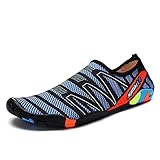  DEBAIJIA Hombres Zapatos De Agua Escarpines Deportes Acuáticos Secado Rápido Mujer Zapatos De Playa Escalada Unisex 45 EU Azul Oscuro (Tamaño Etiqueta: 45)