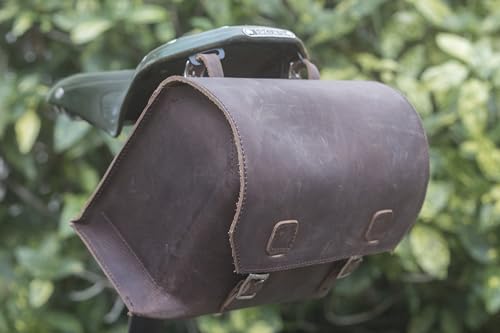 Sacoche de vélo en cuir London Craftwork XXL pour vos randonnées et trajets vélotaf urbains