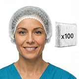 KMINA Gorros Desechables Higiénicos para Cocina, Polipropileno (100 uds)