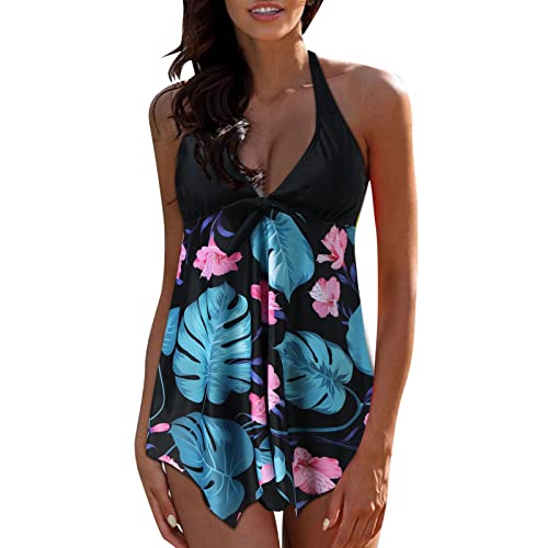 Tankini pour femme élégant : maillot de bain 2 pièces vert haut de gamme