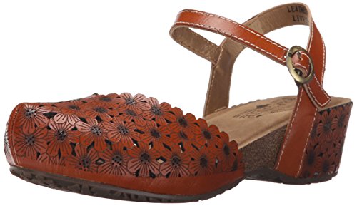 L'artiste by Spring Step Women's Livvy Flat Sandal, Camel, 41 EU/9.5-10 M US