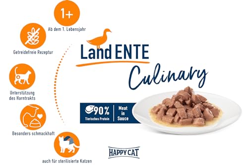 Happy Cat Culinary Meat in Sauce Land Ente Pouch 85 g
