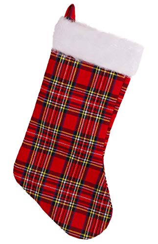 home faux fur christmas stocking