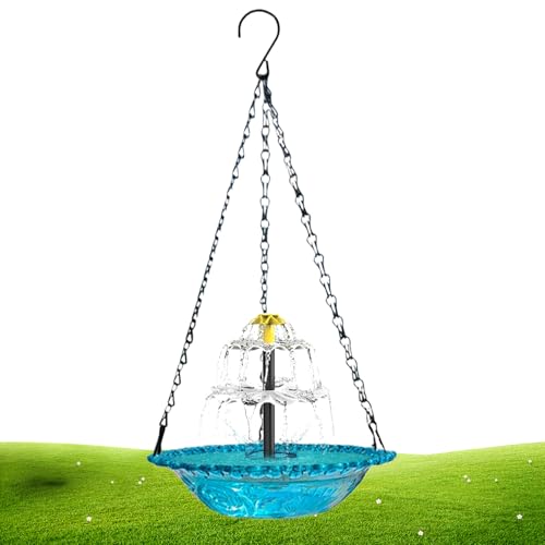 Baño solar para pájaros que evita mosquitos con fuente autónoma de cascada 2