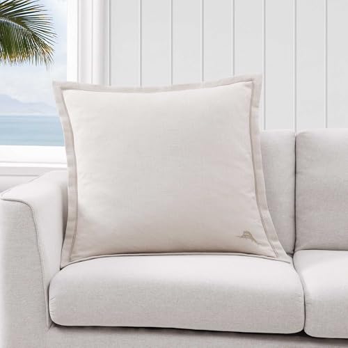 Tommy Bahama Euro Sham - Luxurious Embroidered Poly Slub Fabric, Perfect Bed, Couch & Chair Accent (Island Estate Beige, 26" x 26")  
Tommy Bahama Euro Sham - Ideal Bedding for Luxury and Comfort (Island Estate Beige, 26" x 26")  
Tommy Bahama Euro S
