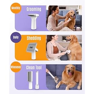 Oneisall Dog Vacuum Brush for Shedding Groominglow Noise Pet Grooming Vacuum for Thick and Undercoat 15l Dust Cup Dog Grooming Vaccum for Shedding Pet Hair Home Cleaning  Cucciolini Doodles Oneisall dog vacuum brush for shedding groominglow noise pet grooming vacuum for thick and undercoat 1 5l dust cup dog grooming vaccum for shedding pet hair home cleaning   cucciolini doodles
