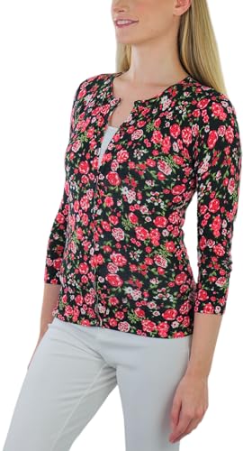 Image of ToBeInStyle Women's Long Sleeve Button Down V-Neck Cardigan
