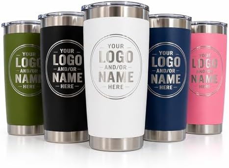 Personalized 20oz Tumbler with Name or Logo, Custom Tumbler, Pers...