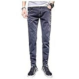 herren jeans hose denim slim fit zerrissen destroyed verwaschen blau Passen Sie mit passendem Kleid für unterschiedlichen Anlass zusammen