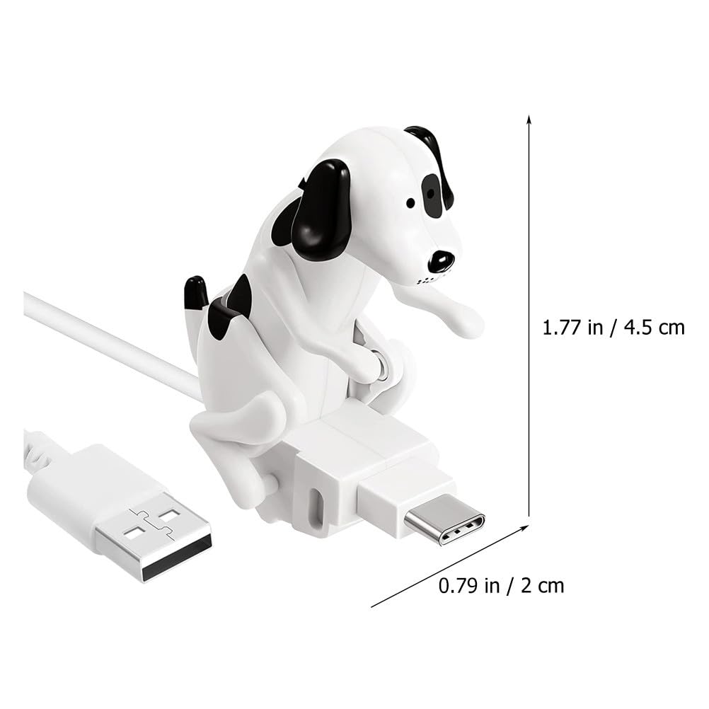 DOITOOL 4pcs Tipo-c Cavo di Ricarica Divertente Cane Linea di Ricarica Del Telefono Mobile Durevole Cavo Dati USB