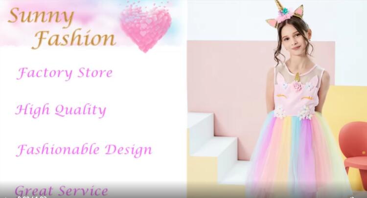 slim fit dress slacks Girls Dress Unicorn Halloween Pink Tulle Princess Party – Sunny Fashion