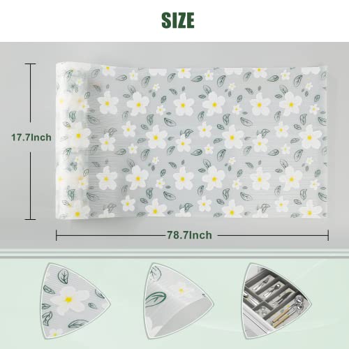 Innolites Shelf Liner Cabinet Liner Non Adhesive Drawer Liner, Non Slip Durable Washable Shelf Liners For Kitchen Cabinets, Drawer, Shelves, Refrigerator (17.7 X 78.7 Inch) #TOP1