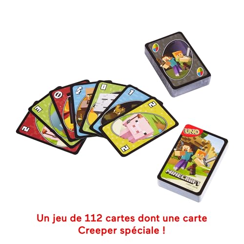 Mattel Jeu de cartes UNO Minecraft - vue 7