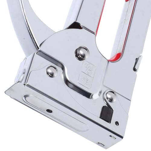 Agrafeuse manuelle multifonction métal argenté outil travail bois câble - 3