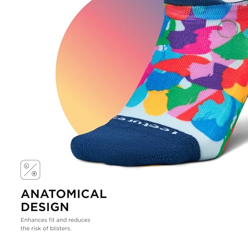 Image of Feetures Elite Light Cushion No Show Tab Sock Wave