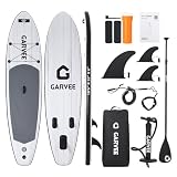 ガービー（Garvee）SUPボード スタンドアップパドルボード 超軽量 長323cm 幅81cm 厚15cm 耐荷重量150kg 滑り止め 安定性 インフレータブル サップボード サーフィン 初心者 Sup パドル長さ調節可能 収納バッグ付き 釣り ヨガ 海と湖に適用