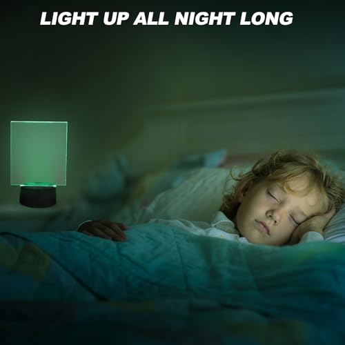 Viitech 10 Sets 3D Night Light, Touch Switch DIY Acrylic Lamp Base Set including 7 Color Changing and 2 Light Modes - Image 4