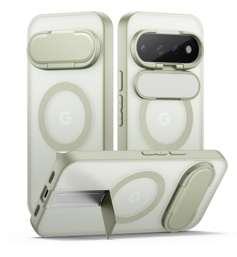 SURITCH ���C�P�[�XGoogle Pixel 10/10 Pro/11/11 Pro 6.3 �C���`�������̔w�ʃJ�o�[�����L�b�N�X�^���h�ƃJ�����ی�@�\�ϏՌ���TPU�o���p�[�ی�X�}�z�P�[�X�i�O���[���j