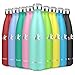 KollyKolla Thermosflasche ,Trinkflasche Edelstahl 350ml, 500ml, 650ml,750ml-Auslaufsicher Thermoskanne, BPA-Frei Wasserflasche für Kinder, Sprudel, Sport, Uni, Schule, Fitness, Outdoor, Camping