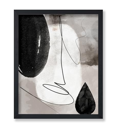Poster Master Abstract Composition Poster - Ink Wash Print - Black Ink Art - Line Illustration - Minimal Art - Contemporary Design - Abstract Creation - Modern Artwork - Office or Bedroom Decor - 18x24 UNFRAMED Wall Print