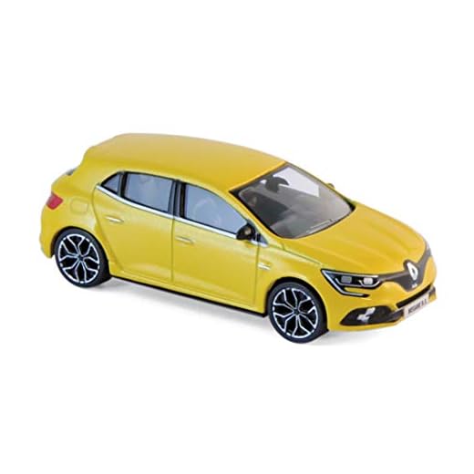 Norev- Renault-Megane IV Rs-2017 Coche en Miniatura de colección, Color Amarillo Sirius (310901)