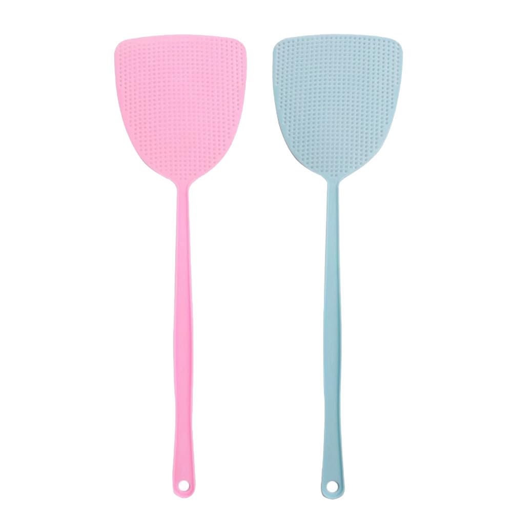Duanthry Long-Handled, Thick Plastic Fly Swatter for Effective Mosquito Control, Large Size
