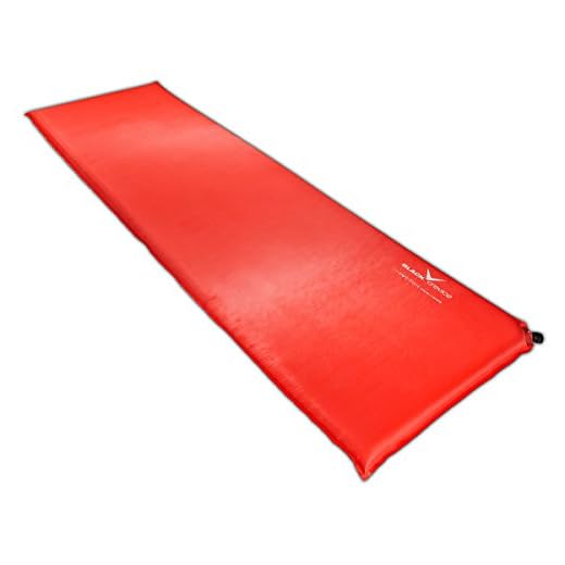 Black Crevice, Materassino outdoor autogonfianteUnisex-Adulto, Rosso, 3