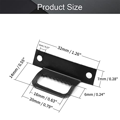 Image of MroMax 200PCS Sawtooth Picture Hangers Iron Picture Hangers 1.26 inch x 0.28 inch Double Hole Picture Frames Hangers for Hanging Clock Paintings Artwork Picture Frame Hook Photos Black