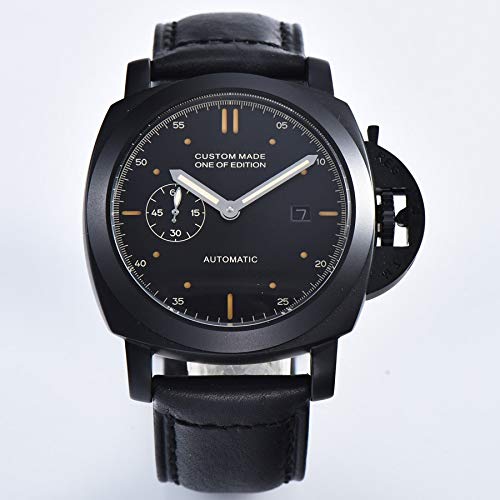 Preisvergleich Produktbild CHASO Herren Casual Sports Multifunktions Leuchtende Kleine Sekunden Kalender Automatische Mechanische Uhr Schwimmen Wasserdicht 42Mm Nh3