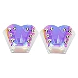 OHPHCALL Roller Skate Toe Guards, 2pcs Leather Roller Skate Toe Caps Skates Toe Protectors Skate Boots Leather Supplies Replaceable