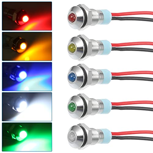 Juego 10 luces LED indicadoras internas de 6mm para auto miniatura 3