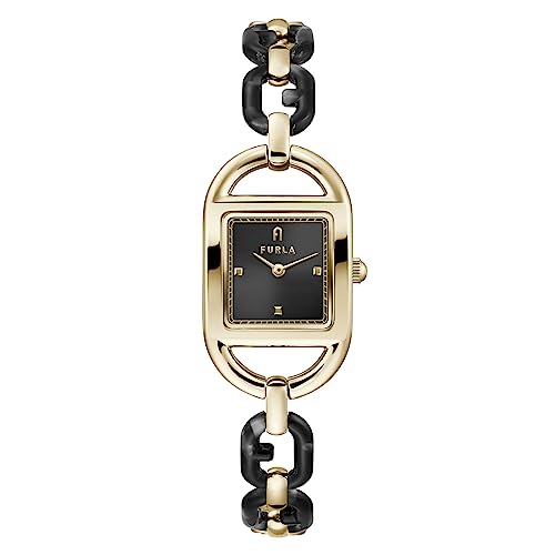 [�t����] �r���v FURLA CHAIN SQUARE �`�F�[�� �X�N�G�A �u���b�N ������ �X�e�����X�X�`�[�� �N�H�[�c 25MM Watch Jewelry Accessory �A�N�Z�T���[ WW00026002L2 ���f�B�[�X [���s�A���i]