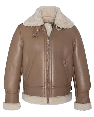 Schott NYC Lc1259, Chaqueta para Hombre, Beige, M