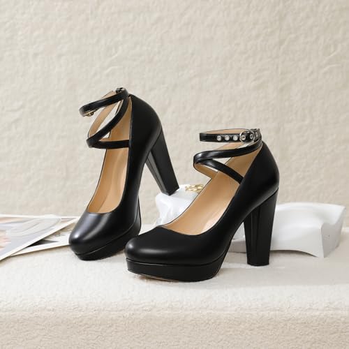 Image of Mostrin Fashion Vintage Womens Small Bowtie Platform Pumps Ladies Sexy High Heeled Shoes