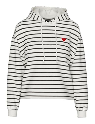 PIECES Pcchilli Ls Hoodie Stripes Emb Noos Bc