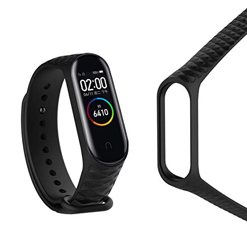 Kit com 6 pulseiras texturizadas para mi band 3 ou 4