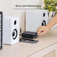 Fosi Audio BT20A Bluetooth Verstärker, 200W Mini Hifi Verstärker mit TPA3116 Amp Chip, Bass und Treble Regler, Stereo Verstärker Class D 2.0 Kanal – Ansicht 4