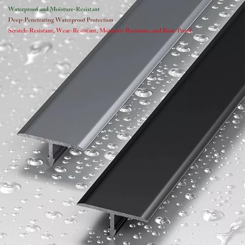 Bande de transition pour sol en T aluminium pour masquer les joints de dalles