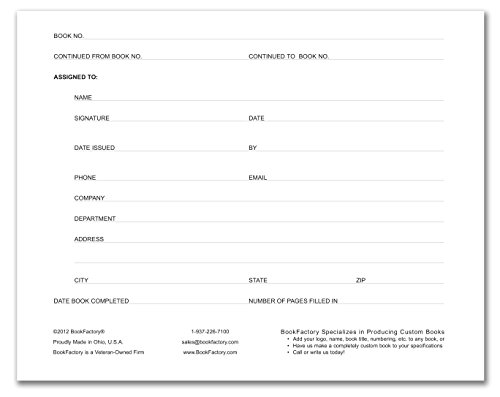 Bookfactory Visitor Log Book/Visitor Register/Visitor Sign-In Book - 120 Pages, 8 7/8" X 7" - Black Cover, Smyth Sewn Hardbound (Log-120-Visitor-A-Lkt34) #TOP8