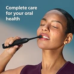 Alternative view of Philips Sonicare DiamondClean 9000 Electric Toothbrush 2-Pack | App-Enabled, Pressure Sensor, 12 Modes, USB Charging Case, Black & Rose Gold