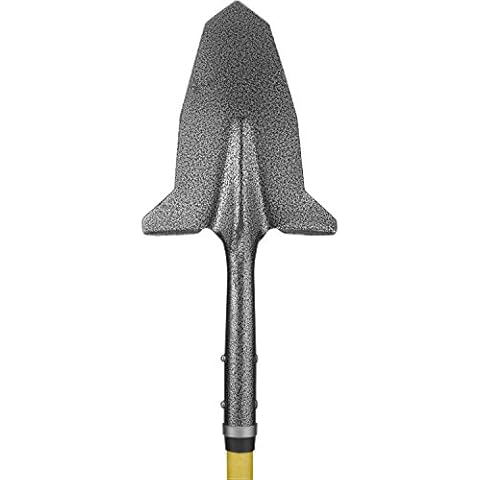 Spear Head Spade Gardening Shovel with 58" Steel-Reinforced Long Fiberglass Handle, Two Cushioned Grips and Sharp, Hardened-Steel Blade, Award Winning Spade, Model SHLF2 Cover