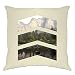 Tim and Ted Géométrique Housse de Coussin Chevron Mountain Landscape Natural One Size