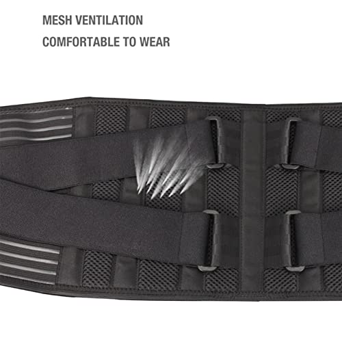 Cinturones de entrenamiento lumbar de masaje delgado y soporte ajustable unisex de espalda 3
