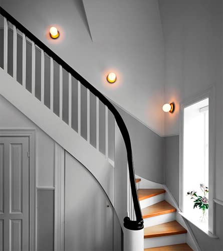 Plafonnier LED en verre doré haut de gamme pour une déco chic - 5