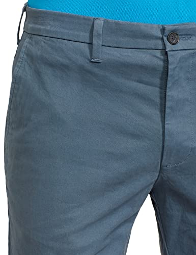 Image of Marks & Spencer Mens Solid Mid Rise Slim Fit Chinos