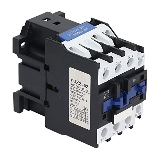 Contacteur de puissance 32A triphasé avec bobine 220V pour commutation fluide