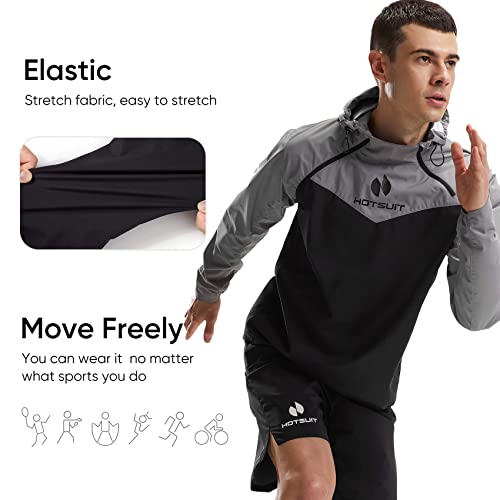 Hotsuit Non Rip High-Tech Lightweight Breathable Men’s Sauna Shorts Suit To Drop Weight, M #TOP1